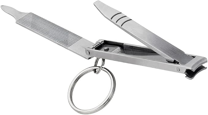 51EKkWjDOvL._AC_SX679_.jpg SWISS+TECH ST10629 4-in-1 Stainless Steel Personal Care Multi-Tool with Nail Clippers, File (Single Pack) - Image 1