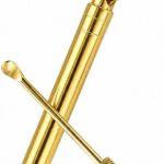 Ear Wax Removal Tool Titanium Ear Pick with Brass Cover Keychain