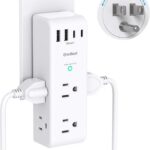 Surge Protector Outlet Extender with Rotating Plug, Multi Plug Wall Outlet