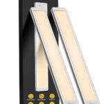 MCGOR 10inch Under Cabinet Lighting, 2 Pack Rechargeable Motion Sensor Light Indoor, 5 Levels Dimmable Magnetic Closet Lights, Wireless Under Counter Lights for Kitchen, Stairs
