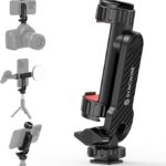 SYNCWIRE Tripod Phone Mount, Universal Smartphone Mount Adapter with 2 Cold Shoe and 1/4