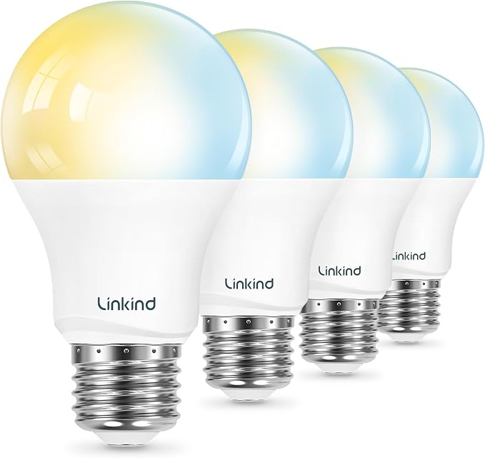 61De16n9rPL._AC_SX679_.jpg Linkind Smart Light Bulbs, Works with Alexa, Google Home, AiDot - Image 1