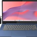 Lenovo Flagship Chromebook, 14'' FHD Touchscreen Slim Thin Light Laptop Computer, 8-Core MediaTek Kompanio 520 Processor, 4GB RAM, 64GB eMMC, WiFi 6,Chrome OS, Abyss Blue