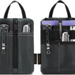 EDC Pouch, Enhanced 3-Layer Fabric - Slim & Compact Pocket Organizer, EDC Tool Pouch for Men, Multitool Holder with Adjustable Strap, Waterproof EDC Bag for Flashlight, Pen & Notebook