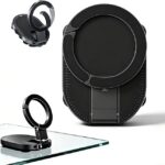 Rookii 3-in-1 Suction Magnetic Phone Holder,New 360° Rotatable Phone Tripod Mount Strong Magnetic Gym Phone Holder with Suction Cup & Hook,Ideal for Car Dashboard,Travel,Gym,Kitchen,Office