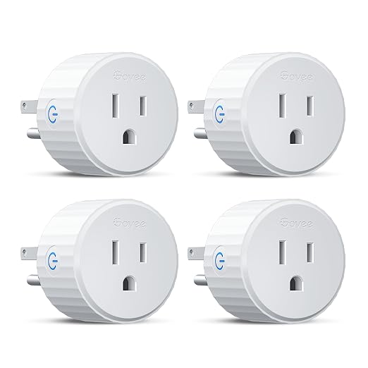 61MuErhykXL._SX522_.jpg Govee Smart Plug, WiFi Outlet Compatible with Alexa & Google Assts, 4 pcs - Image 1