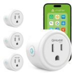 GHome 15A Matter Smart Plugs that Work with Alexa, Apple Home, Google Home