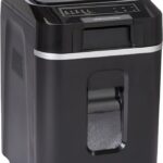 Amazon Basics 200-Sheet Auto Feed Cross-Cut Paper Shredder, High Security P-4, Anti-Jam, 8.5 Gallon Pullout Bin, Black