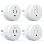 EIGHTREE 15A Smart Plug Works with Alexa & Google Home, Smart Outlet 4 Pack