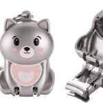 Mini Folding Nail Clipper Keychain Stylized Dog-Shaped for Travel Daily Use