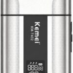 Electric Shaver for Men, Foil Shavers with 2 Floating Heads, IPX7 Waterproof Wet Dry Razor, Stainless Steel Mesh Beard Shaver with LED Display, Type-C Fast Charging Cordless Razor for Face Grooming