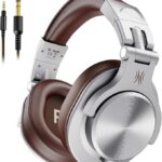 OneOdio A71 Hi-Res Wired Over-Ear Studio Headphones for DJ, Mixing - Silver