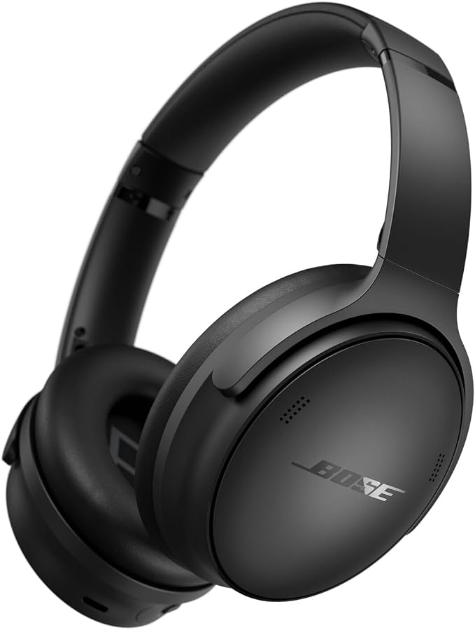 61windvlNZL._AC_SX679_.jpg Bose QuietComfort Headphones - Wireless Bluetooth Headphones, Active Over Ear Noise Cancelling and Mic, USB-C Charging, Deep Bass, Up to 24 Hours of Playtime, Black - Image 1