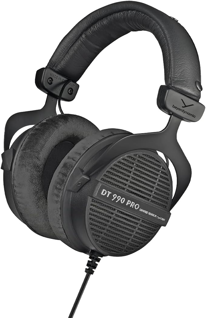 61xd2prPgJL._AC_SX679_.jpg beyerdynamic DT 990 Pro (250 Ohm), Open-Back Studio Headphones, Black - Image 1
