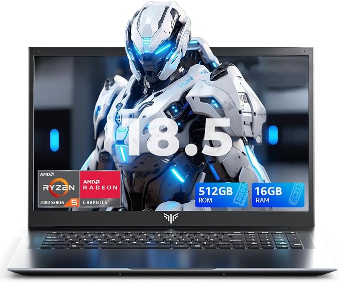 715V4VP-nfL._AC_SX679_.jpg 18.5 Inch Gaming Laptop with 7000 mAh Battery,AMD Ryzen 7430U UP to 4.3GHZ - Image 1