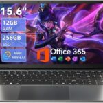 15.6'' AI Laptop with Office 365 12GB RAM 256GB SSD Win 11 Laptops