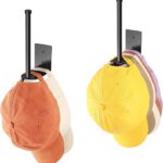 Durmmur Stainless Steel Hat Organizer, Hat Rack for Wall,Each Holds 15 Hats
