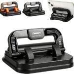 Car Phone Holder,360 Dashboard Phone Holder,Suitable for car Navigation in-car Dashboard,Horizontal and Vertical Screen Adjustment Angle,Suction Cup Fixed Non-Slip (Black)