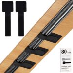 80PCS Hook and Loop Cable Straps, Cable Management Under Desk