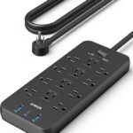 Anker Power Strip with 2100J Surge Protector, Outlet Extender, 20W, 12 AC