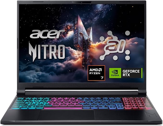 71HHF2jUnpL._AC_SX679_.jpg Acer Nitro V 16S AI Gaming Laptop | AMD Ryzen 7 260 Processor | NVIDIA GeForce RTX 5060 Laptop GPU (572 AI Tops) | 16 - Image 1