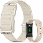 Screenless Health Fitness Tracker for Men Women Activity Watch 24/7 Heart Rate Blood Pressure Sleep HRV Monitor Step Counter Smart Bracelet No Screen Long Battery Life
