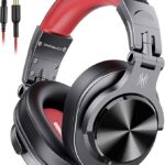 OneOdio A71 Hi-Res Wired Over-Ear Studio Headphones for DJ, Mixing - Red
