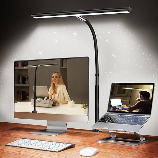 71Xa0fzUiGL._AC_SX522_.jpg LED Desk Lamp with Clamp, 17 - Image 1