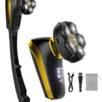 6D Electric Back Shaver for Men,Smooth Body & Head Shaver with Long Handle