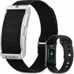 Screenless Health Fitness Tracker for Men Women Activity Watch 24/7 Heart Rate Blood Pressure Sleep HRV Monitor Step Counter Smart Bracelet No Screen Long Battery Life