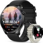 Smart Watch for Men Women Answer/Make Call: Military Smart Watches for Men Fitness Tracker Smartwatch for Android Phones iPhone Compatible Samsung Watches Heart Rate Sleep Monitor IP68 Waterproof