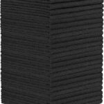 Orighty Microfiber Cleaning Cloth - 24 Pack, Black Cleaning Rags 12x11 inch