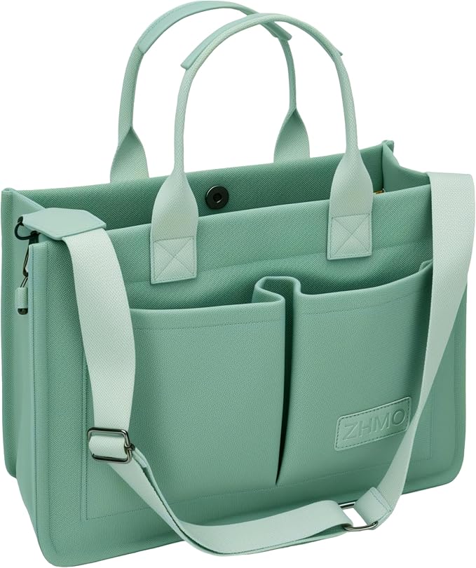 81MFyst8ZL._AC_SX679_.jpg Canvas Tote Bag for Women,Women's Bags Crossbody Bags Work Laptop Tote Bag Large Handbags Purse for Travel Nurse Teacher - Image 1