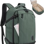 BAGSMART Travel Backpack for Women, 15.6 Inch Carry On Bag, Haze Green