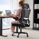 TRALT Office Chair Ergonomic Desk Chair with Lumbar Support Black, 1