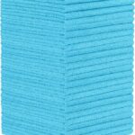Orighty Microfiber Cleaning Cloth - 24 Pack, Blue Cleaning Rags 12x11 inch