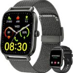 Smart Watch for Men Women Fitness Tracker: Waterproof Bluetooth Call Answer Make Smart Watches for Android iPhone Digital Mens Watches Activity Smartwatch Pedometer Heart Rate Monitor 120 Sports Model