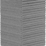 Orighty Microfiber Cleaning Cloth - 24 Pack, Grey Cleaning Rags 12x11 inch