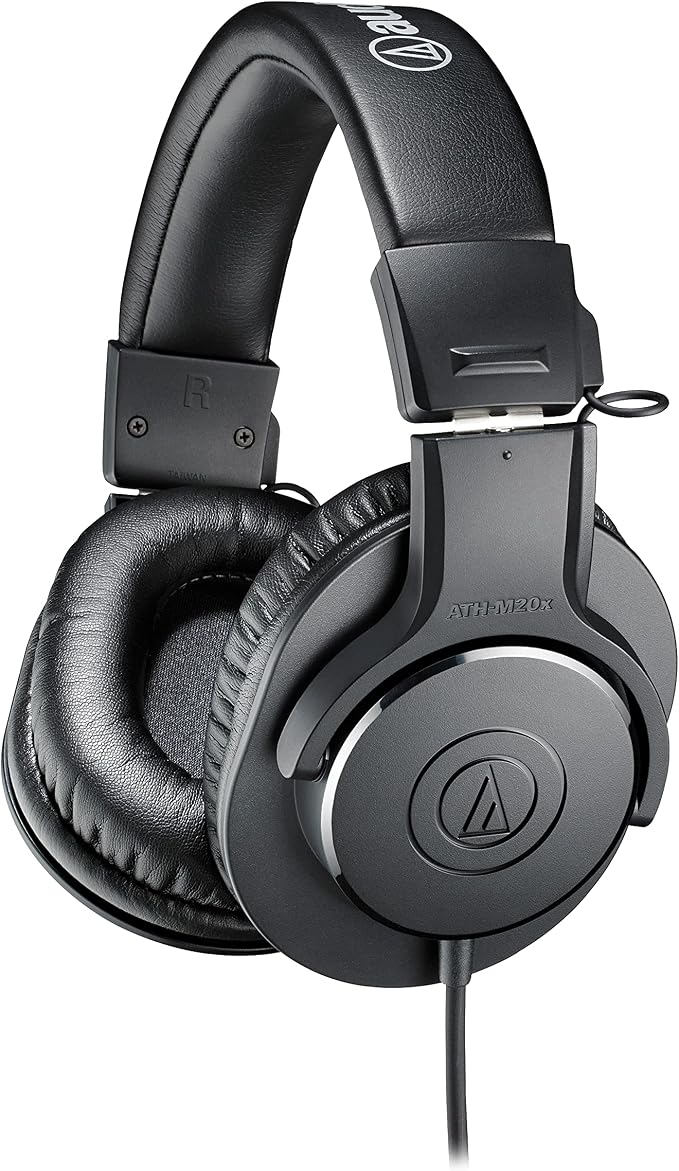 81zcnWFPwVS._AC_SX679_.jpg Audio-Technica ATH-M20x Professional Studio Monitor Headphones, Black - Image 1