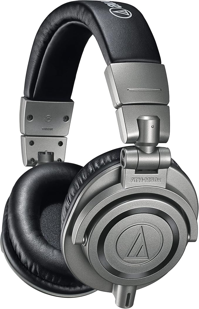 910yRE6EFhL._AC_SX679_.jpg Audio-Technica ATH-M50XGM Professional Monitor Headphones, Gun Metal - Image 1