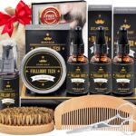 Beard Kit for Men, 3 Beard Oil Scents, Beard Care Gift Set for Dad, Husband