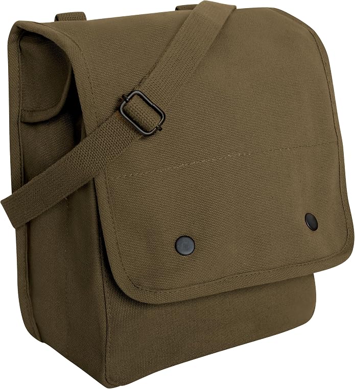 91Ql-PQLvvL._AC_SX695_.jpg Rothco Canvas Map Case Shoulder Bag with Organizer Pocket - Image 1